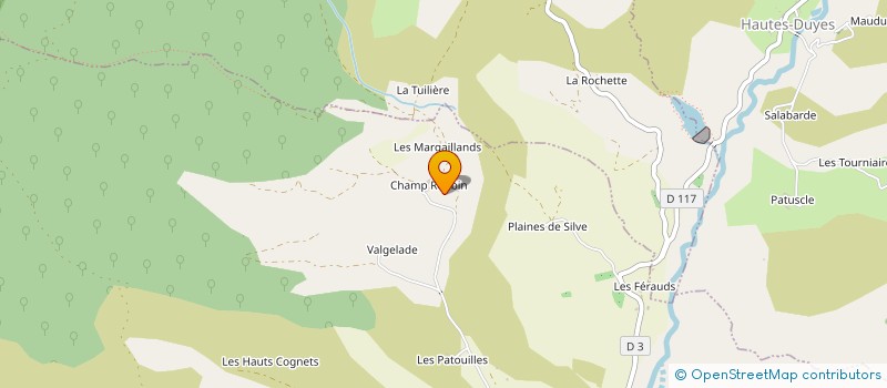 localisation de l'entreprise GAEC DE CHAMP ROUBIN à THOARD