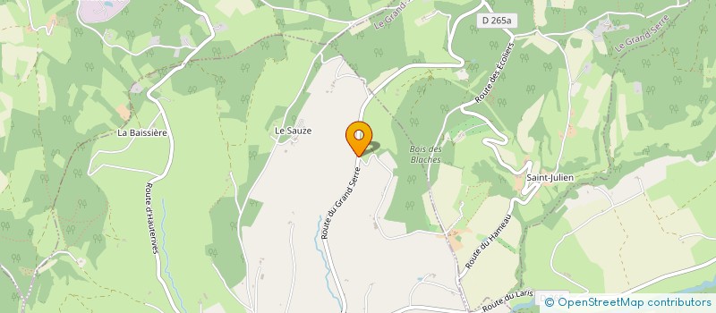 localisation de l'entreprise GAEC DE CHAMPAGNIER  SAINT-CHRISTOPHE-ET-LE-LARIS