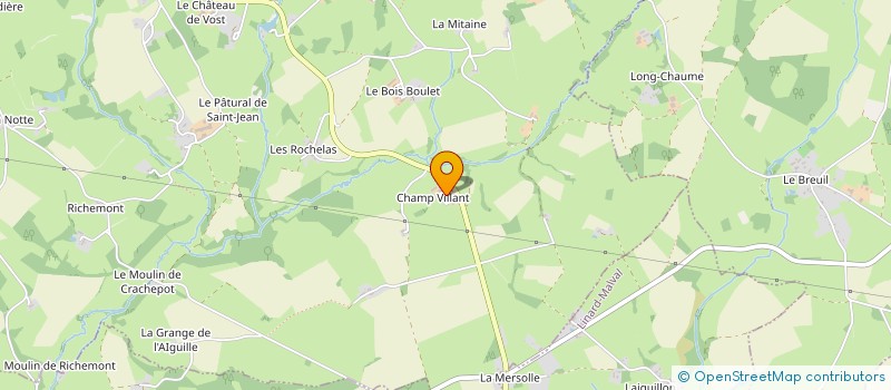 localisation de l'entreprise GAEC DE CHAMPVILLANT à LOURDOUEIX-SAINT-PIERRE