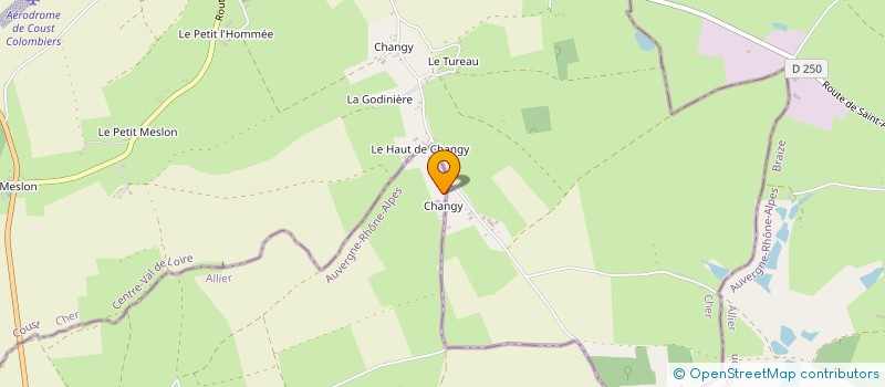 localisation de l'entreprise GAEC DE CHANGY  LETELON