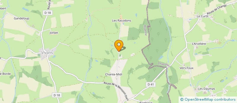 localisation de l'entreprise GAEC DE CHANTE MIDI  VIVANS