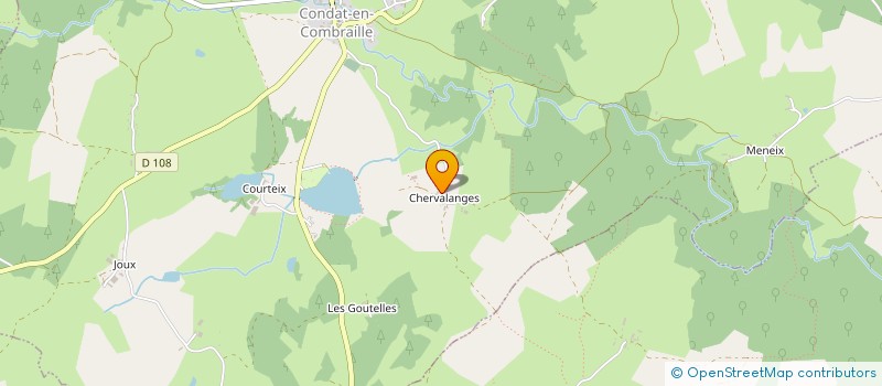 localisation de l'entreprise GAEC DE CHANTERANNE  CONDAT-EN-COMBRAILLE