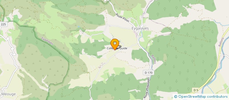 localisation de l'entreprise GAEC DE CHARBONNIERE  EYGALAYES