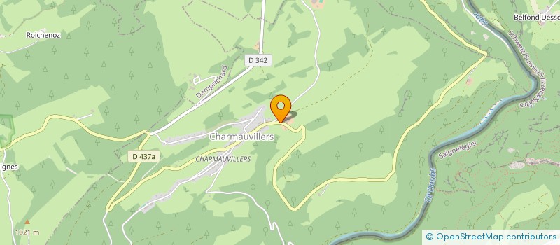 localisation de l'entreprise GAEC DE CHARMAUVILLERS N1 à CHARMAUVILLERS