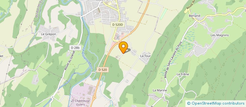 localisation de l'entreprise GAEC DE CHARTREUSE  ENTRE-DEUX-GUIERS