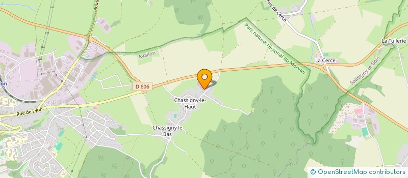 localisation de l'entreprise GAEC DE CHASSIGNY à AVALLON