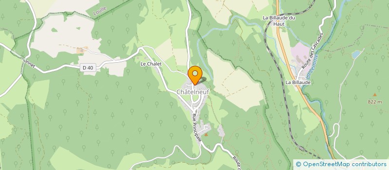 localisation de l'entreprise GAEC DE CHATEAU VILAIN  BOURG-DE-SIROD