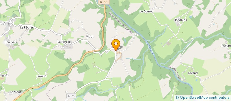 localisation de l'entreprise GAEC DE CHATELUS à SAINT-SULPICE-LE-DUNOIS