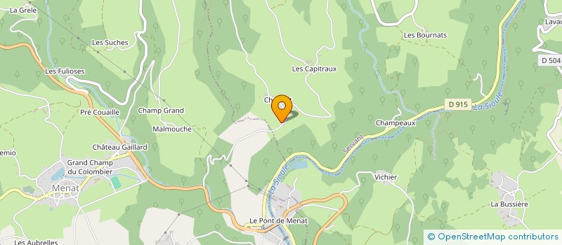 localisation de l'entreprise GAEC DE CHATELUT  SERVANT