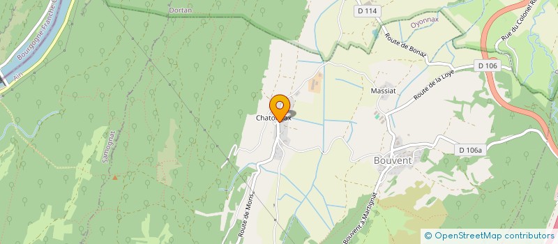 localisation de l'entreprise GAEC DE CHATONNAX à OYONNAX