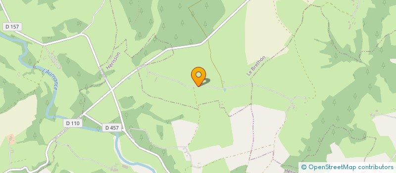 localisation de l'entreprise GAEC DE CHAUSSIERES  LE BRETHON