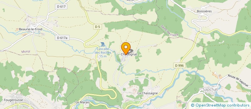 localisation de l'entreprise GAEC DE CHAUTIGNAT à MUROL