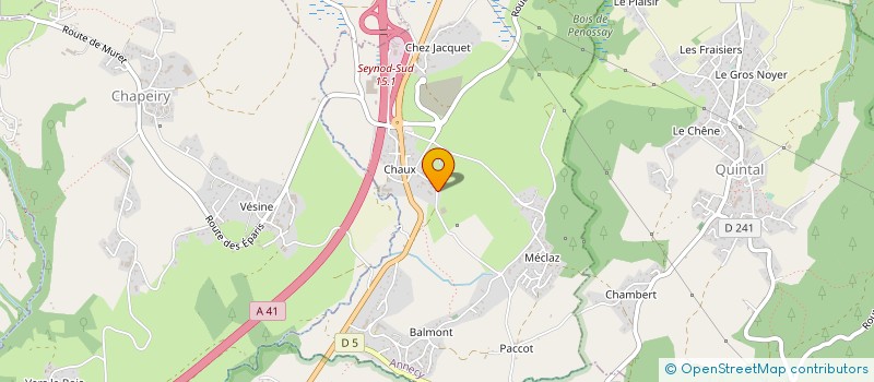 localisation de l'entreprise GAEC DE CHAUX à ANNECY
