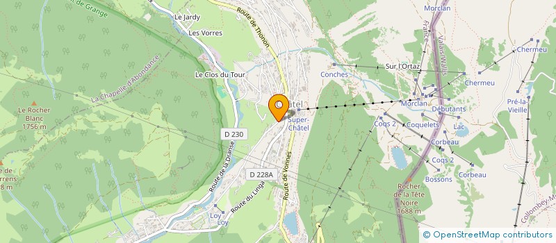 localisation de l'entreprise GAEC DE CHAUX FLEURIE à CHATEL