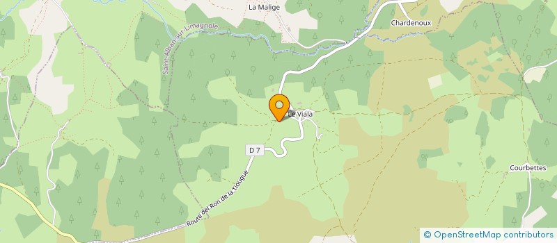 localisation de l'entreprise GAEC DE CHEMINADES  LACHAMP-RIBENNES