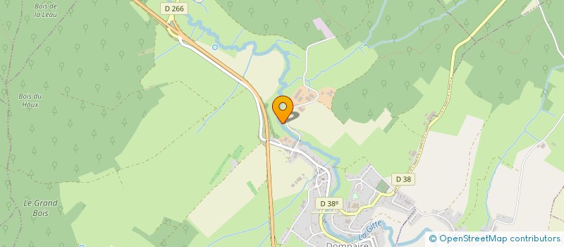 localisation de l'entreprise GAEC DE CHENIMONT à DOMPAIRE