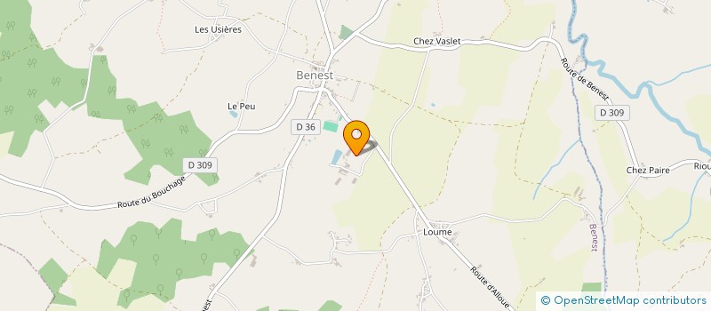 localisation de l'entreprise GAEC DE CHEZ JEAN DUBOIS  BENEST