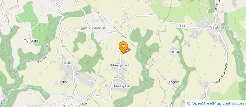 localisation de l'entreprise GAEC DE CHEZ LE VACHER à SAINT-EUSEBE