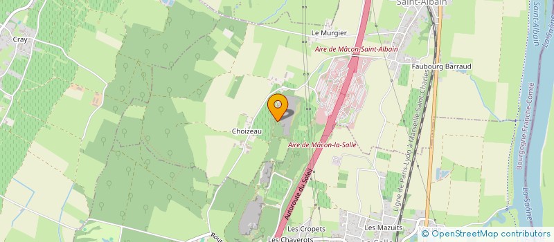 localisation de l'entreprise GAEC DE CHOIZEAU à SAINT-ALBAIN