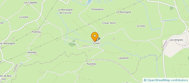 localisation de l'entreprise GAEC DE CISSAC  CANTOIN