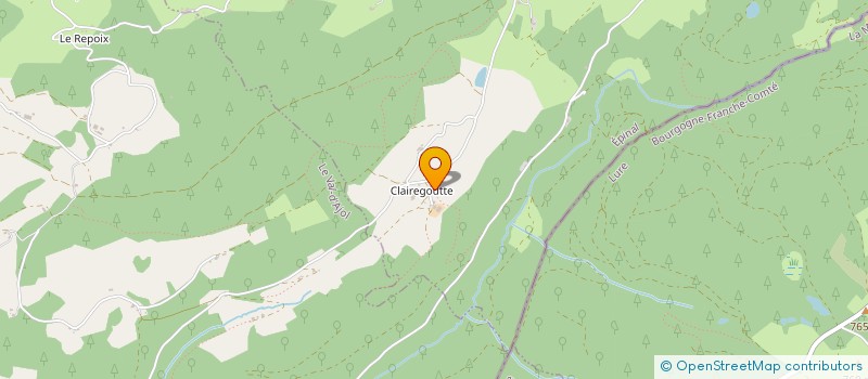 localisation de l'entreprise GAEC DE CLAIREGOUTTE à GIRMONT-VAL-D'AJOL