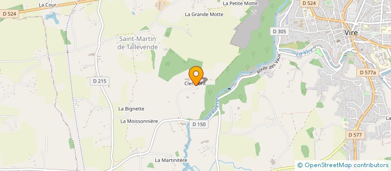 localisation de l'entreprise GAEC DE CLERMONT à VIRE-NORMANDIE