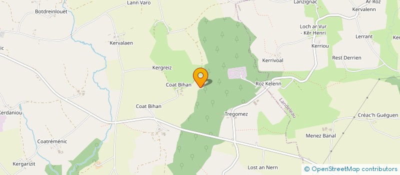 localisation de l'entreprise GAEC DE COAT BIAN à PLONEVEZ-DU-FAOU