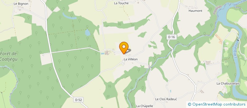 localisation de l'entreprise GAEC DE COAT BIHAN à PLEDELIAC
