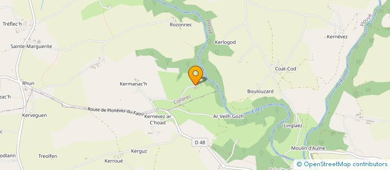 localisation de l'entreprise GAEC DE COAT KERMANACH  COLLOREC