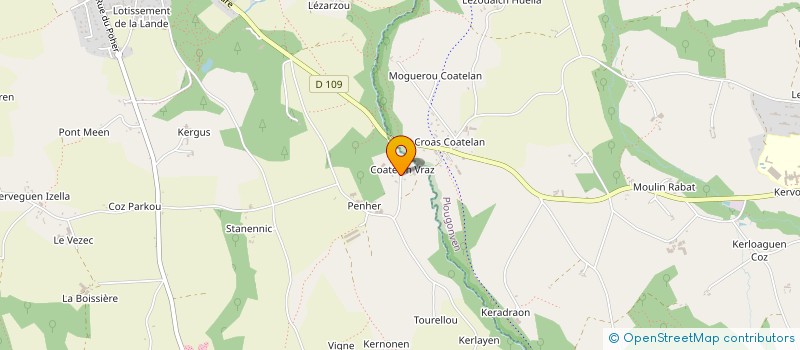 localisation de l'entreprise GAEC DE COATELAN à PLOURIN-LES-MORLAIX