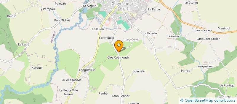 localisation de l'entreprise GAEC DE COET NOUZIC à LOCMALO