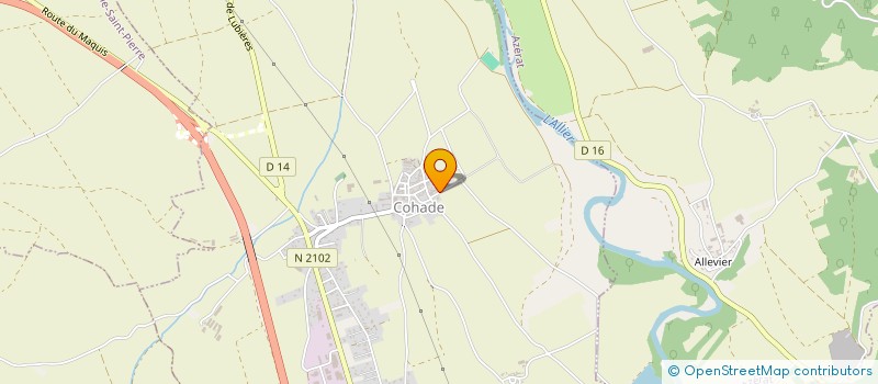 localisation de l'entreprise GAEC DE COHADE  COHADE