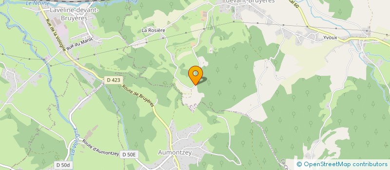 localisation de l'entreprise GAEC DE COLIMONT OUEST à LA CHAPELLE-DEVANT-BRUYERES