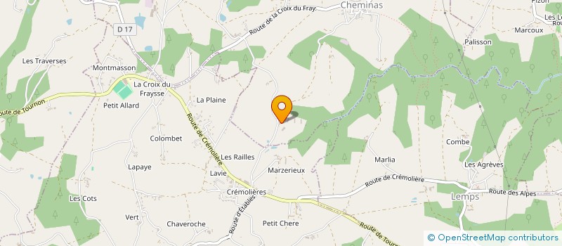 localisation de l'entreprise GAEC DE COLLET  CHEMINAS