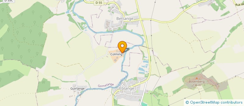localisation de l'entreprise GAEC DE COLMING  GOMELANGE