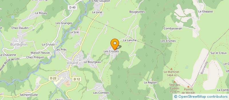 localisation de l'entreprise GAEC DE COMBASSERON à VILLARD