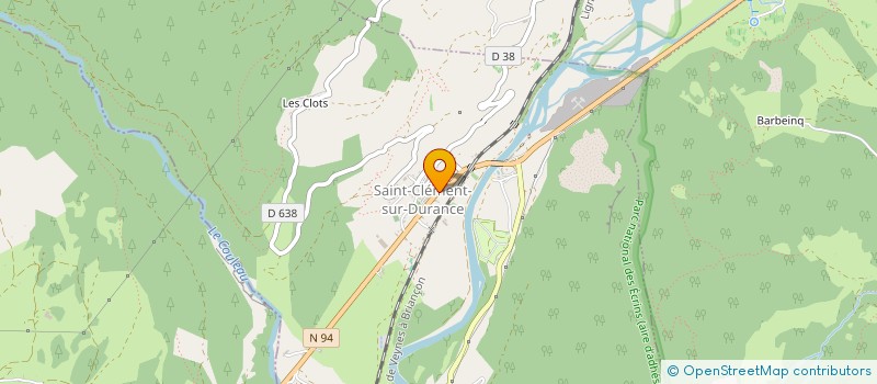 localisation de l'entreprise GAEC DE COMBE CREUSE  SAINT-CLEMENT-SUR-DURANCE