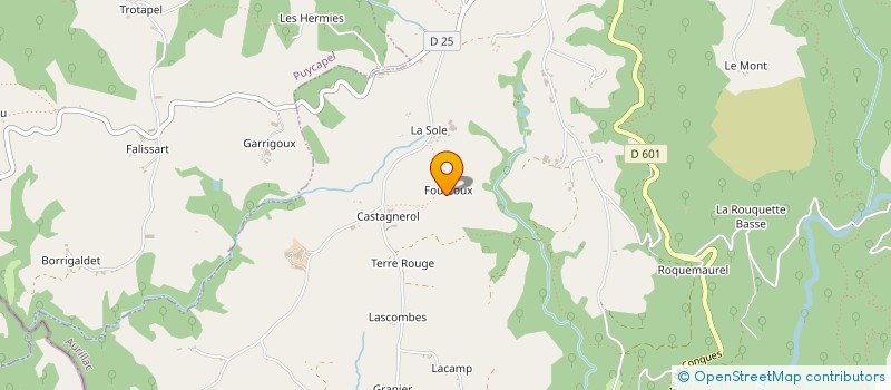 localisation de l'entreprise GAEC DE COMBECROZE à CASSANIOUZE