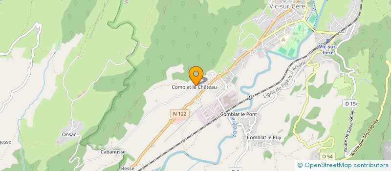 localisation de l'entreprise GAEC DE COMBLAT à VIC-SUR-CERE