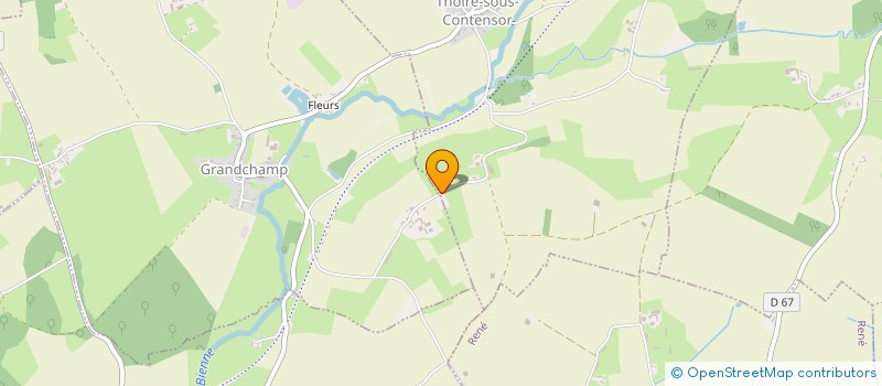 localisation de l'entreprise GAEC DE COUDROUX à GRANDCHAMP