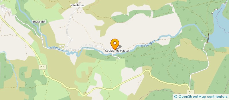 localisation de l'entreprise GAEC DE COULAGNES HAUTES  MONTS-DE-RANDON