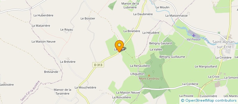 localisation de l'entreprise GAEC DE COURGAIN  PERCHE-EN-NOCE