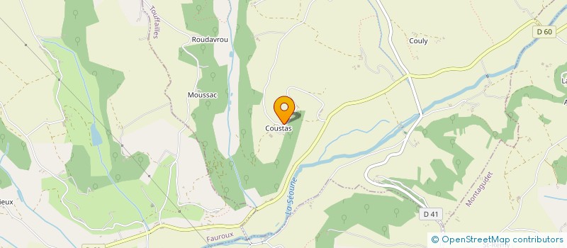 localisation de l'entreprise GAEC DE COUSTAS  TOUFFAILLES