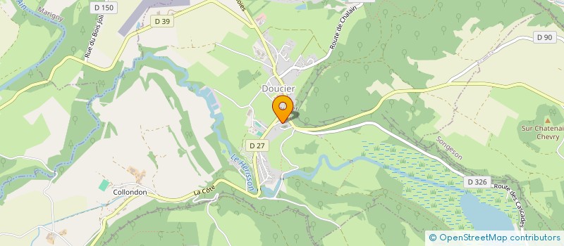 localisation de l'entreprise GAEC DE COUTTERET à PONT-DE-POITTE