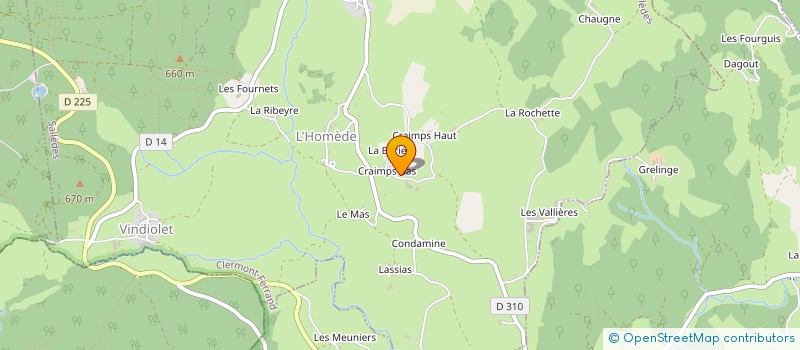 localisation de l'entreprise GAEC DE CRAIMPS BAS à SALLEDES