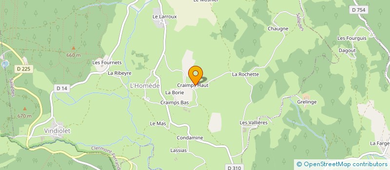 localisation de l'entreprise GAEC DE CRAIMPS HAUT à SALLEDES