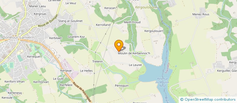 localisation de l'entreprise GAEC DE CREACH IRVIN à PLONEOUR-LANVERN