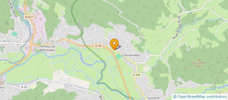 localisation de l'entreprise GAEC DE CREMANVILLERS à VAGNEY