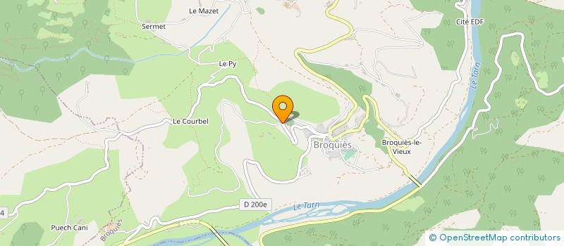 localisation de l'entreprise GAEC DE CUSSAC à BROQUIES