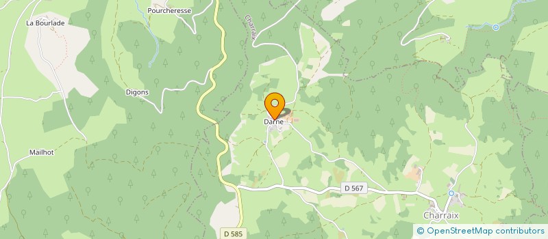 localisation de l'entreprise GAEC DE DARNES à CHARRAIX